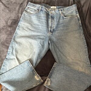 Agolde Light Blue Straight Leg Jeans